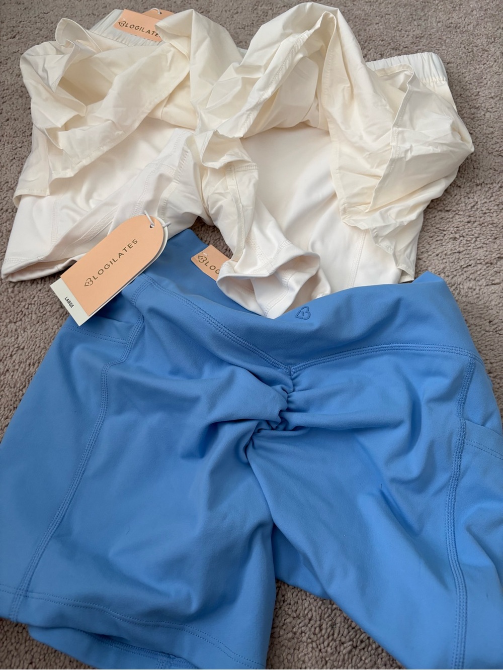 Blogilates Bike Short And Ruffle Short Size Large Bundle New - Picture 6 of 9